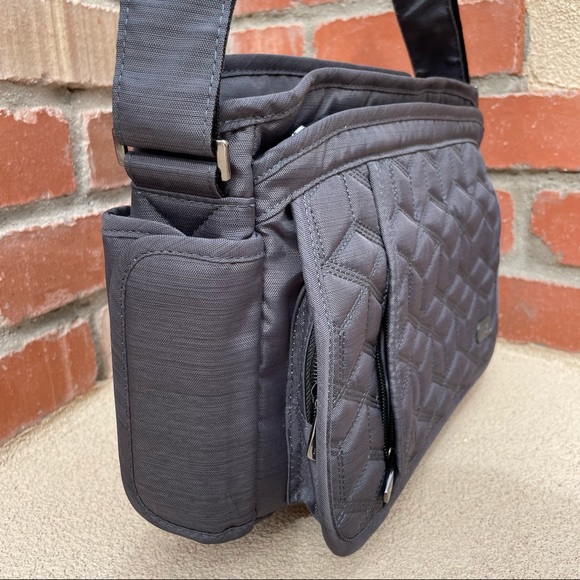 🆕Lug Wings Crossbody RFID Travel Bag | Gray - Picture 4 of 15